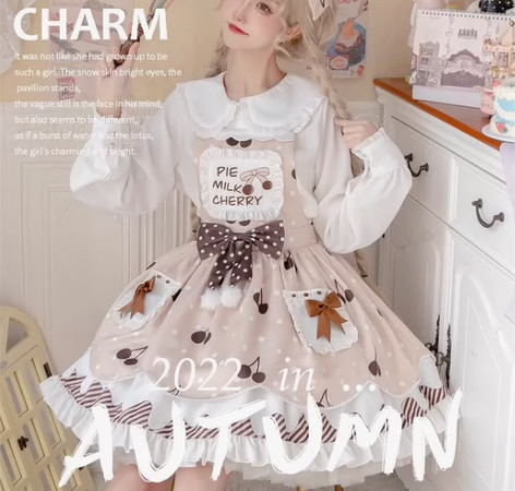 【标价直出】樱桃奶派 lolita公主裙原...