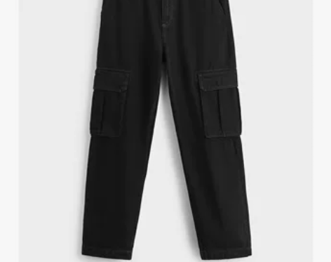 ZARA夏季新款男装 美式高街直筒工装款牛...