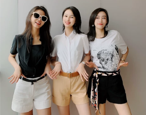 阿玛施亚麻休闲短裤女阔腿裤，撤柜款，全新正...