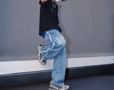 牛仔裤 牛仔裤长裤ZXG820 美式复古男...