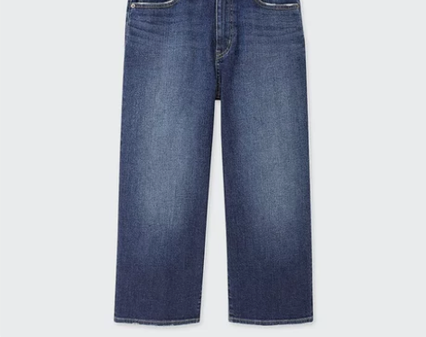 女装 高腰宽腿牛仔七分裤(水洗产品) 41...