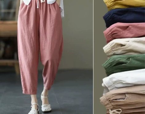 清仓 夏天棉麻女长裤 全新包邮25.9元 ...
