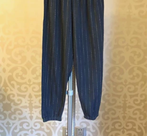 儿童棉麻防蚊裤 裤长65。室内灯光下手机拍...