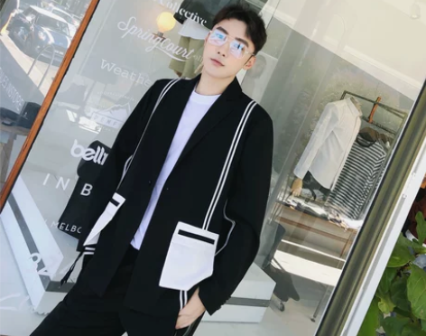 秋季男士小西服韩版潮流修身休闲青少年帅… ...