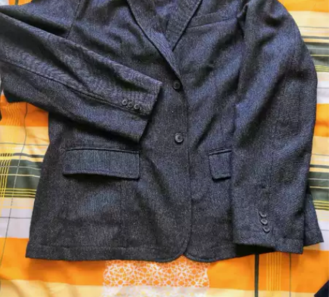 old navy全新经典西装含毛经典西装，...