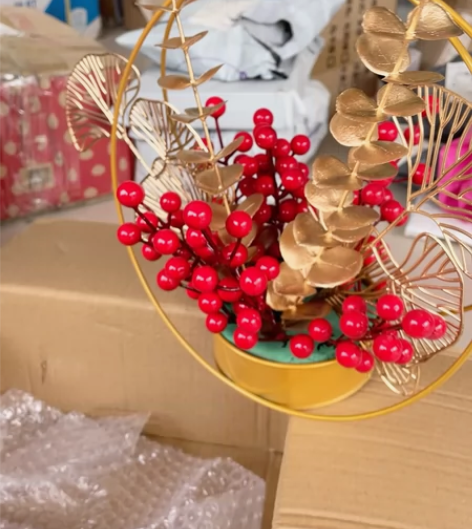 发财红果装饰品，乔迁之喜新居装饰品摆件春节...