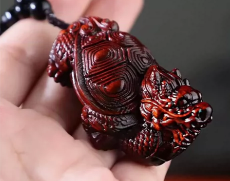 小叶紫檀木雕招来貔貅木质文玩工艺品吊坠茶宠...