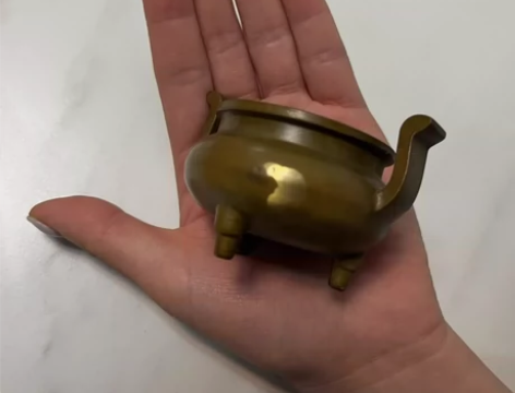 小香炉 宣德炉 卧室熏香 古琴秦炉 纯铜洒...