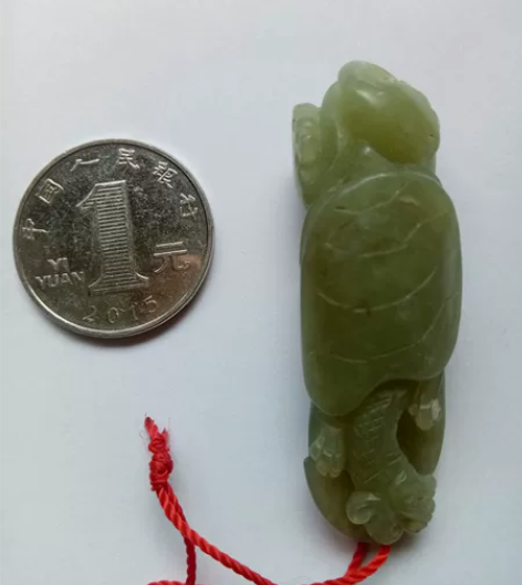 龙头龟背，霸下，龙九子之一，玉雕饰品5.5...
