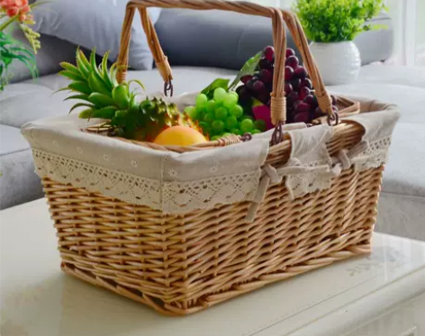 收纳篮柳编藤编野餐篮鸡蛋篮花篮购物篮礼品篮...