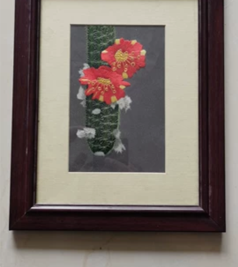 旅游期间购于苏州甪直，手工苏绣挂画，装修不...