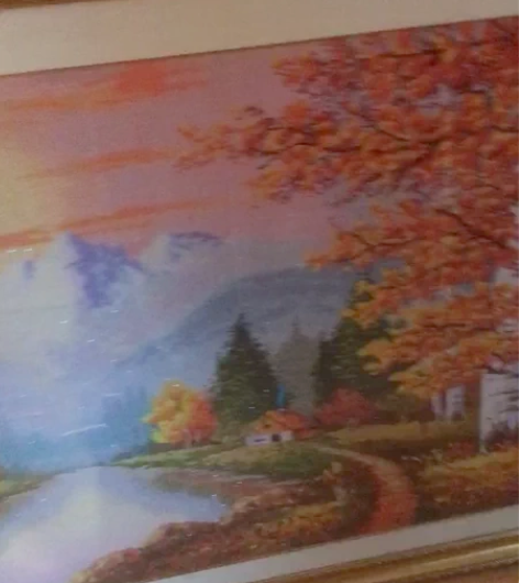 正品KS手工十字绣.满绣 搬家没地方放.大约1米宽.190长... 正品KS手工十字绣.满绣 搬家没地方放.大约1米宽.190长...