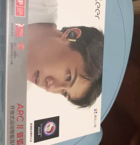 cleer二代 蓝牙耳机，运动黑金色，拆封...