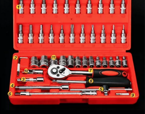 【家用工具套装】全新包邮处理几件维修工具箱...