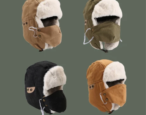 保暖飞行员雷锋帽女冬季防风抗寒加厚绒骑车护...