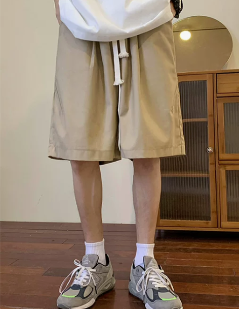 休闲短裤男宽松潮牌ins运动裤子夏季薄款帅...