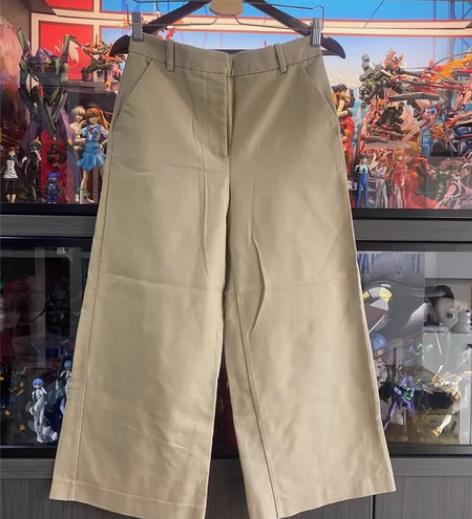 zara阔腿显瘦九分裤，腰围72，九新，面...