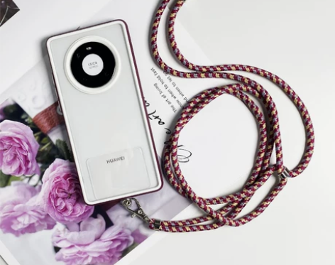 华为p50pro手机壳斜挎挂绳保时捷mat...