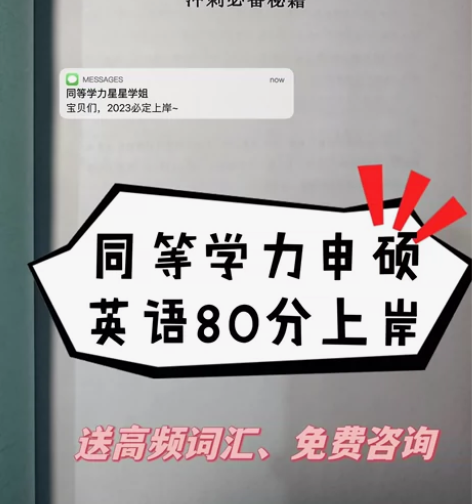 同等学力申硕英语80分上岸冲刺必备秘籍 全...