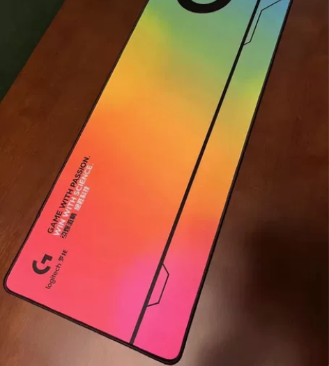 鼠标垫罗技超大号 绝胜科技大G渐变色樱花粉...