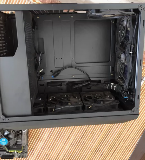 航嘉 暗夜猎手V 电脑机箱台式全侧透游戏水...