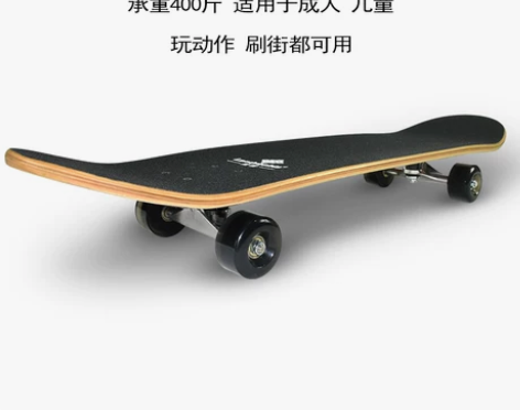 陆艇滑板初学者青少年儿童男女生成人专业板双...