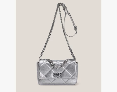 包红定制2023新款菱格链条流浪包ins复...