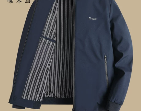 啄木鸟爸爸外套春装秋季中年男士薄款夹克20...