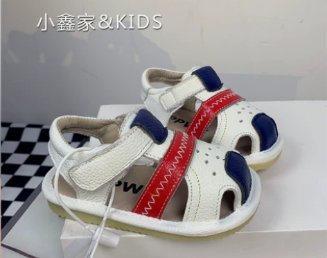 宝宝凉鞋男婴幼儿0-1-3岁学步鞋夏季真皮...