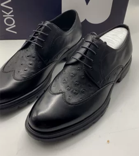 奥康 真皮男鞋 黑色38码39码43码 男...