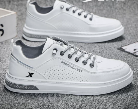 特步男鞋2023夏季新款男士休闲皮鞋学生小...