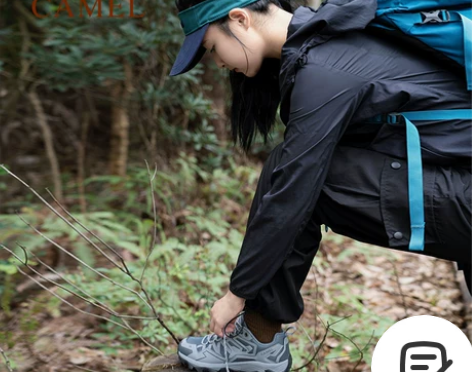 昆仑骆驼登山鞋女士防滑夏季透气溯溪涉水徒步...