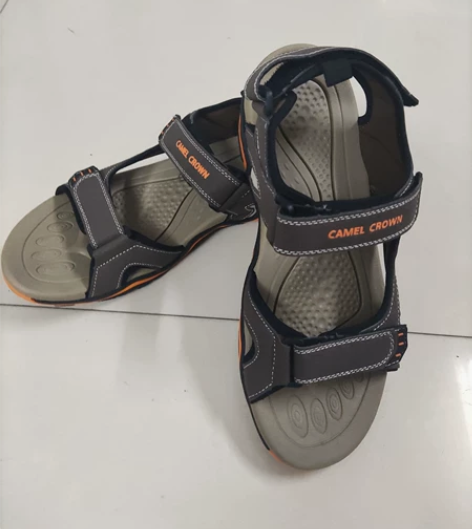 美国出口断码骆驼大码休闲防滑耐磨魔术贴沙滩...