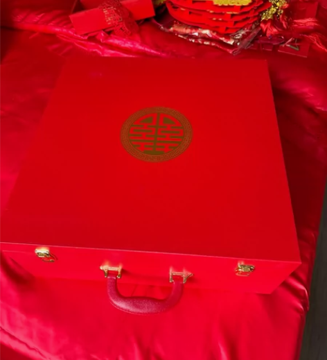 陪嫁大礼盒箱 #婚庆用品  结婚当天用了一...