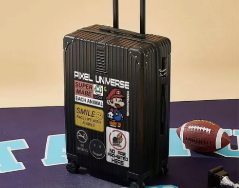 高颜值卡通行李箱女20寸大容量登机密码箱学...