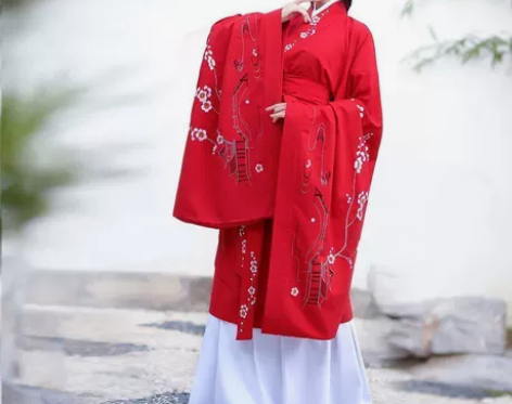 如梦霓裳汉服女装曲裾[一剪梅]十五刺绣花短...