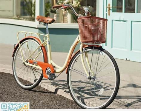 全新 凤凰自行车女士亲子学生车复古通勤轻便...