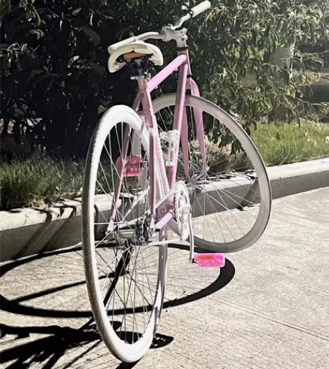 【全新】死飞自行车成年人单车公路赛车实心胎...