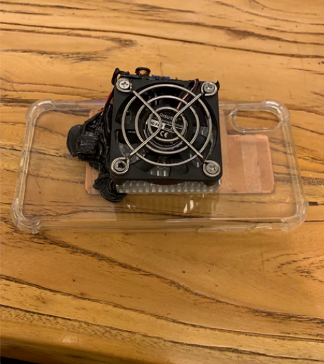 手机散热器，自制半导体制冷手机散热器。半导...