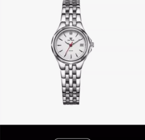 天王表3611情侣手表钨钢蓝宝石镜双日历实...