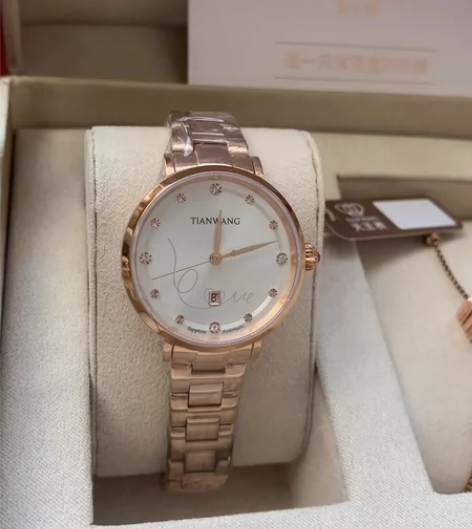 全新天王手表女自动机械表女表官方店正品防水...