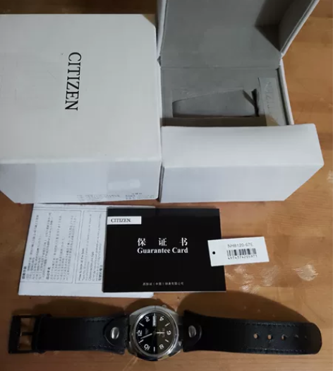 西铁城男式机械手表NH8120-67E 包...