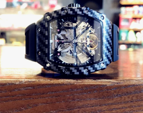 2023新款新概念镂空全自动机械表陀飞轮手...