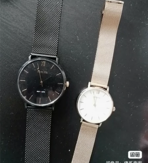 雷诺九成新情侣手表，诚意来，小刀，有盒子，...