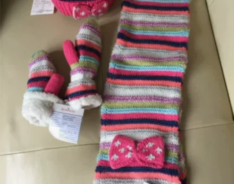 accessorize样品留样 宝宝绒线帽...