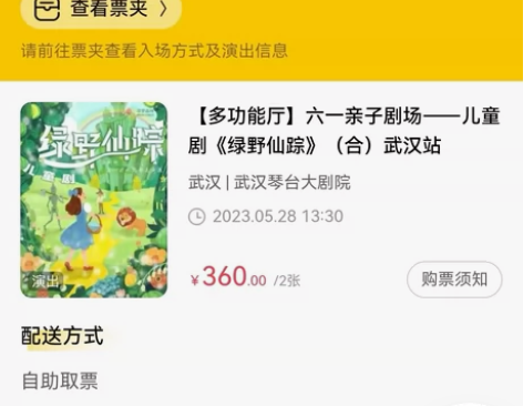 六一剧场，儿童剧绿野仙踪，武汉，因时间冲突...