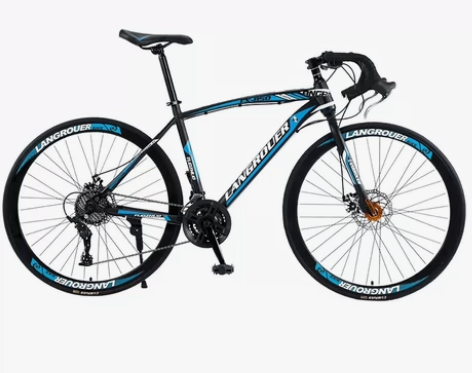 跨境700C弯把公路自行车 网红变速死飞超...