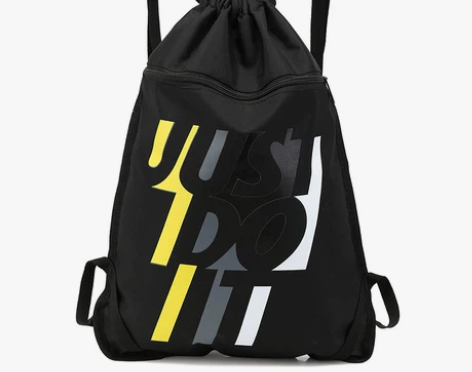 定制束口袋抽绳双肩背包篮球包运动简易折叠健...