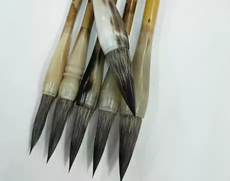 江辉笔庄纯紫毫大中小毛笔专业兔毫高档笔行书...