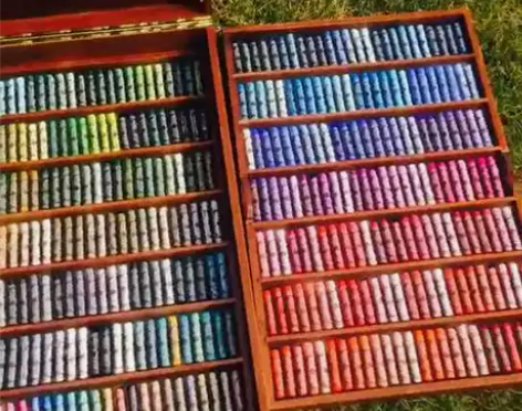 接团，进口SENNELIER色粉笔全支艺术...